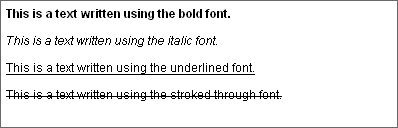 Style your texts with bold, underlines!